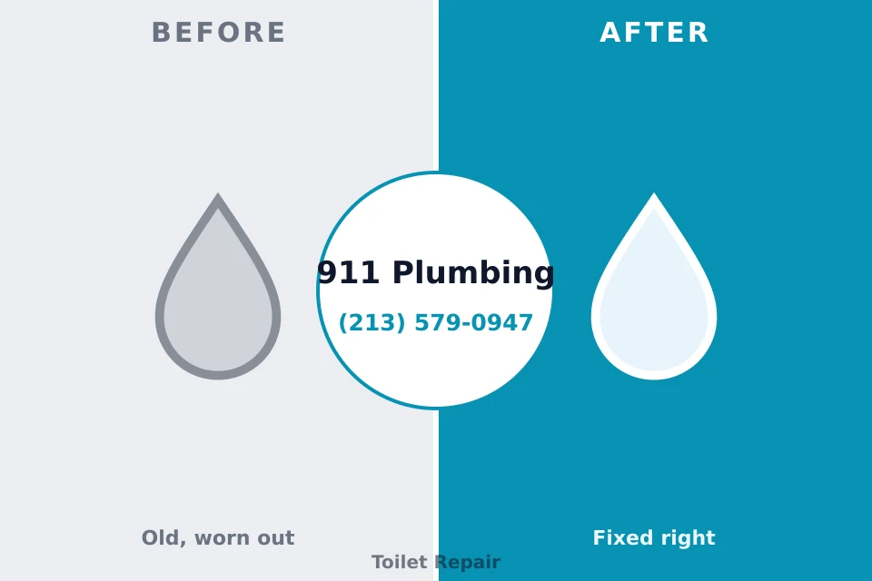 Before and after: plumbing repair Lakewood, IL